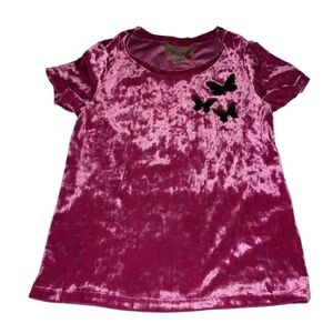 Roebuck & Co Girls Velvet Blouse Size Small